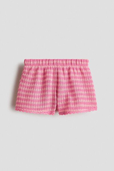 H&M Textured-knit shorts