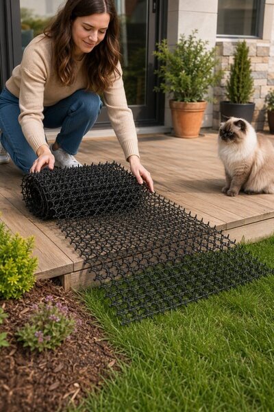 Generic 1 Pc Pp Cat Repellent Spike Mat Anti Scratch Anti Dig Garden Furnitur...