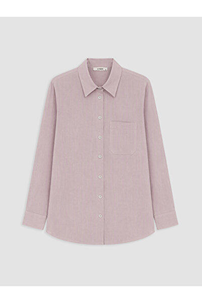 LC Waikiki Nevavm Women's Linen Blend Shirt with a Difference