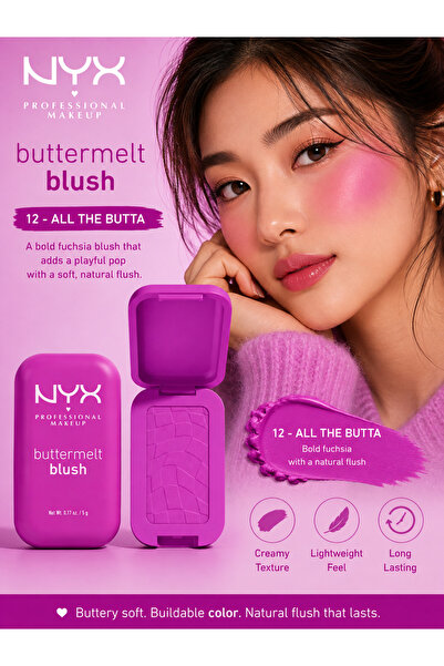 NYX Professional Makeup Professional Makeup Buttermelt Blush in the shade All...
