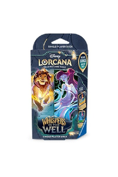 Disney Lorcana Șoapte în Fântână: Pachet de început Chihlimbar și Smarald