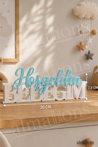 almalions Hoşgeldin Bebeğim Yazısı – Bebek Odası Dekoru | Hoş Geldin Yazısı 2...