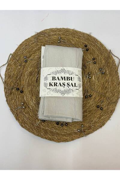 MELİSA AVM Bamboo Kraş Shawl with Stitched Edges