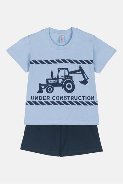 JOYCE Πυτζάμα αγόρι "Under costruction" γαλάζιο