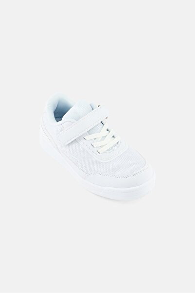 London Fog Kids Boy Velcro Shoes, White