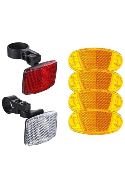 STARSTAR 6-Piece Bicycle Reflector Set - Night Riding Safety Accessories