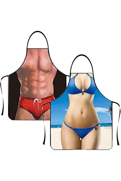 STARSTAR Two-piece set, unisex fun aprons, BBQ aprons, quirky Christmas party...