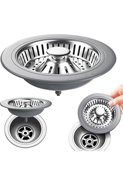 STARSTAR Sink Plug - Stainless Steel Food Waste Drain Plug - 1 Piece - Silver