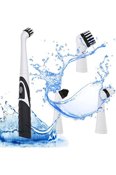 STARSTAR Cordless Sonic Electric Cleaning Brush with 4 Heads for Bathroom, Ba...