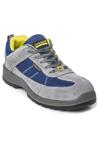 Interbabis Pantofi de protectie, S1P, ESD, Lead, gri-albastru, unisex