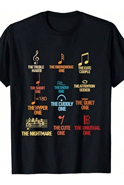 Astogria13 قميص رجالي مضحك بتصميم رمز نوتة موسيقية |   تي شيرت بتصميم موسيقي ...
