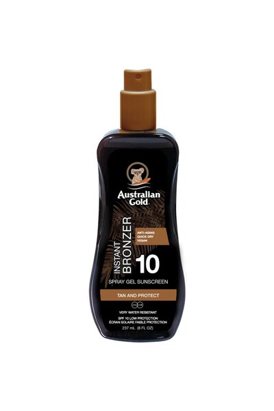 Australian Gold Σπρέι Τζελ Άμεσου Μπρονζέ Αντηλιακό SPF10 (237ml)