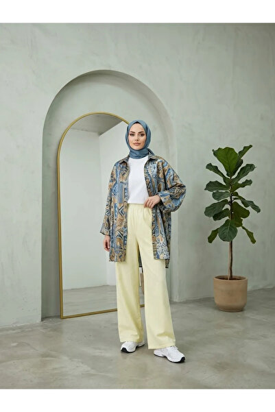 Foremia Washable Trousers with Pockets-Yellow