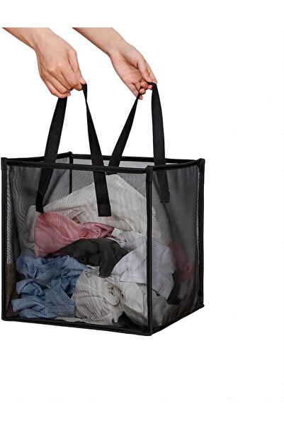Arabest Mesh Laundry Basket,Portable Collapsible Pop-Up Hamper,Durable Handle...