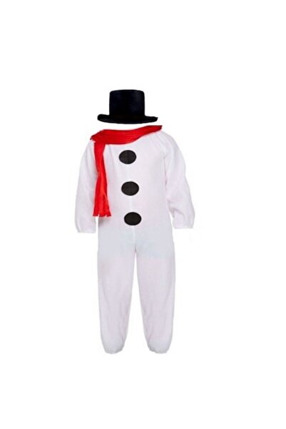 Funny Party Team Costum de om de zăpadă pentru copii cu eșarfă roșie, Echipă ...