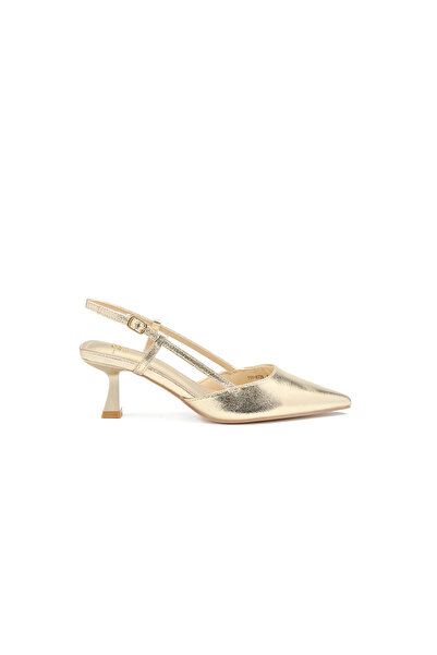 BATA Pointed Slingback Mid‑Heel Shoes