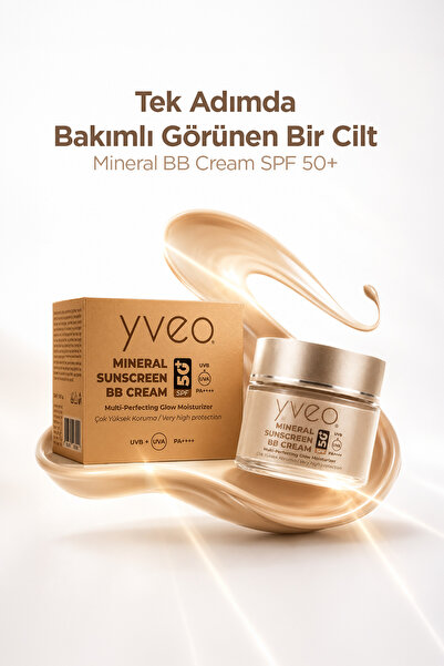 YVEO Mineral Sunscreen BB Cream - SPF 50+ Çok Yüksek Koruma Güneş Kremi