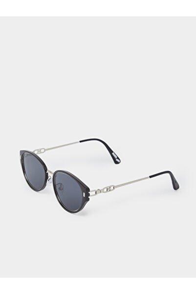 Styli Black Semi Cat Eye Sunglasses