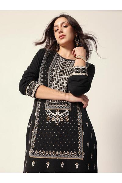 Ishin By Styli طقم كورتا وبنطلون أسود مستقيم
