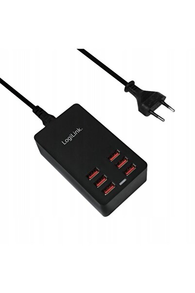 NO BRAND Încărcător USB de birou 6x USB-A 32W LogiLink rapid 6 porturi 240 V