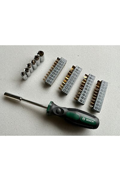 Bosch Șurubelniță magnetică de 1/4 inch cu biți, + Biți, Chei tubulare
