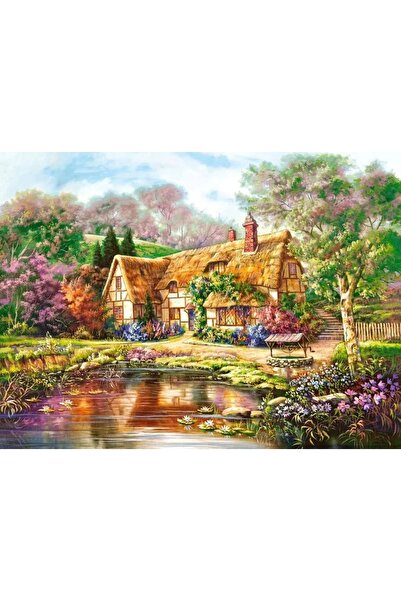 NO BRAND Puzzle Castorland 3000 piese Amurg peste iazul verde din pădure