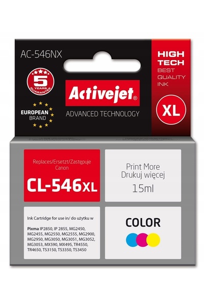 ActiveJet Cerneală pentru Canon ac-546nx tricoloră