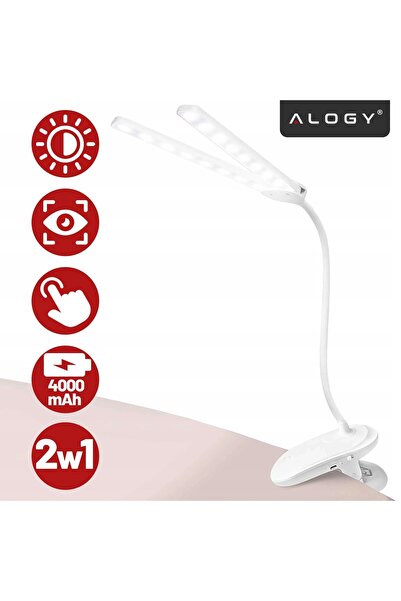 NO BRAND Lampă LED de birou școlară, reglabilă, fără fir, dublă