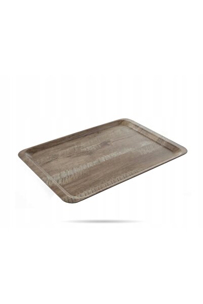HENDI Tavă de servire dreptunghiulară antiderapantă 370x530 mm - lemn închis ...
