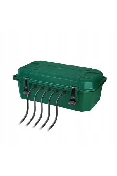 LogiLink Prelungitor cu 4 prize, cablu de 5m, de exterior, IP54