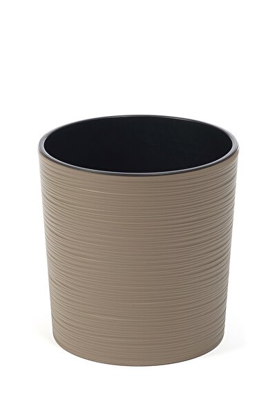 NO BRAND SET 3X Ghivece de grădină/balcon, negre, MISA, pentru flori, 25,5X25