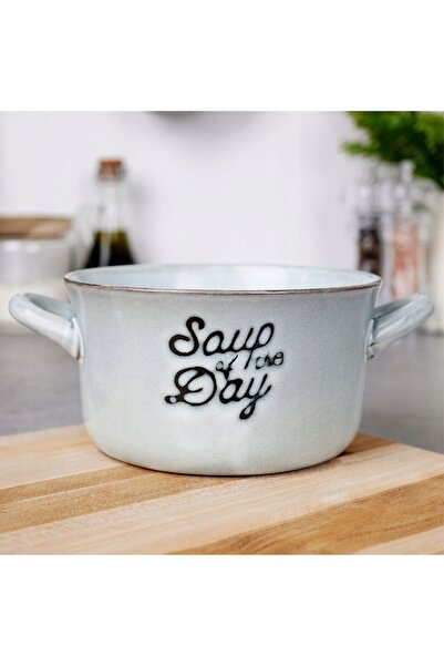NO BRAND 4x Boluri pentru supă/gulash, în formă de ureche, cu mânere, 600ml