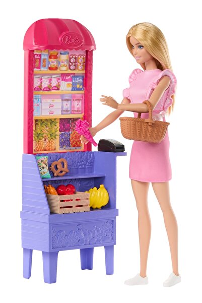 mattel LALKA BARBIE MALIBU în set de cumpărături cu păpușa Barbie pentru a ju...