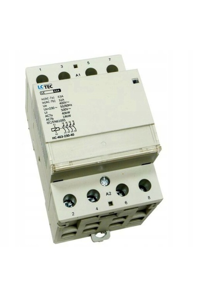 vcx Contactor modular 63A 3P, bobină 230V, 4 contacte, trifazat
