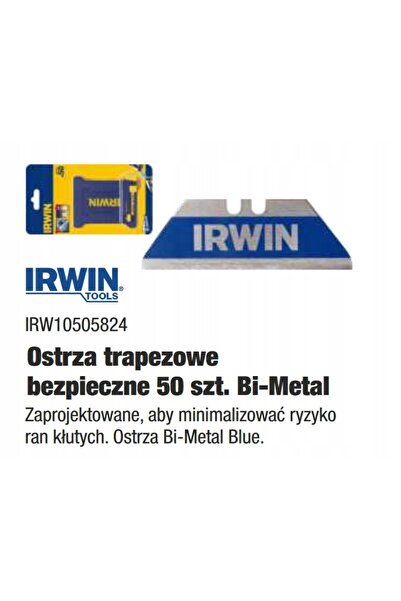 Irwin 10505824 LAME TRAPEZOIDALE BIMETALICE 50 bucăți