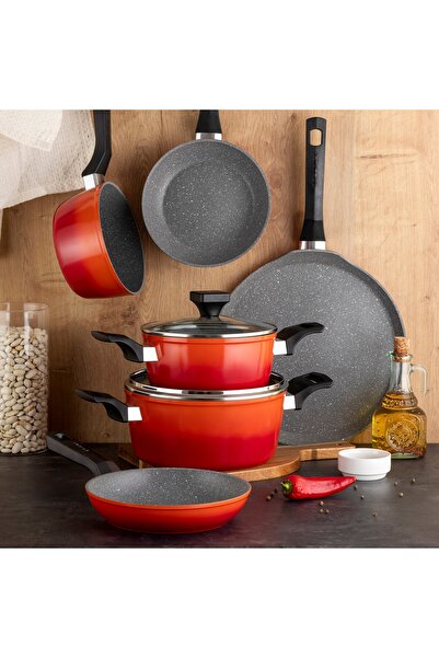 FLORINA Tigaie din aluminiu cu strat antiaderent Chili 28cm