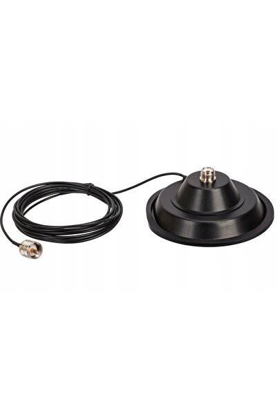 NO BRAND MAGNES bază lată de 15cm pentru antenă CB VHF UHF, cablu subțire 5m ...