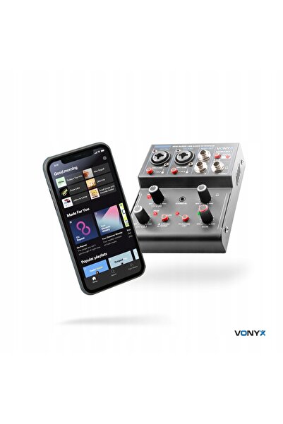 NO BRAND VMM301 Mixer audio USB BT cu 3 canale Vonyx