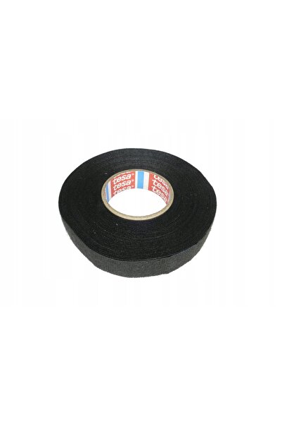 Tesa 10x Bandă izolatoare electrică din țesătură MOHER, neagră, 15m/19mm