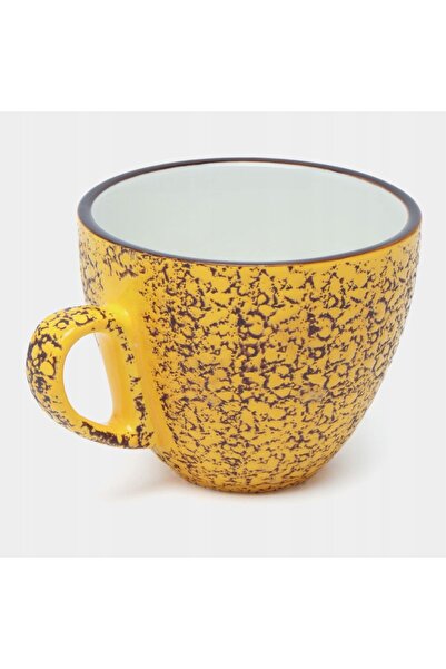 NO BRAND Ceașcă espresso din porțelan galben 75 ml Wilmax 6 bucăți
