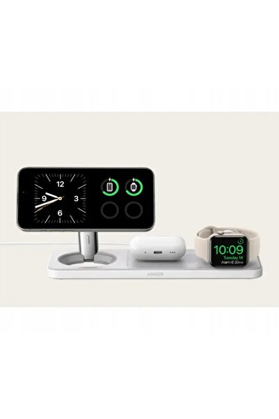 NO BRAND Stație de încărcare wireless orizontală Anker MagGo 15W 3 în 1 Qi2 N...
