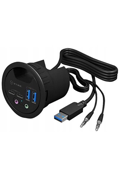 NO BRAND Hub USB ICY BOX HUB USB 3.0 2x USB C, 2x USB A, audio
