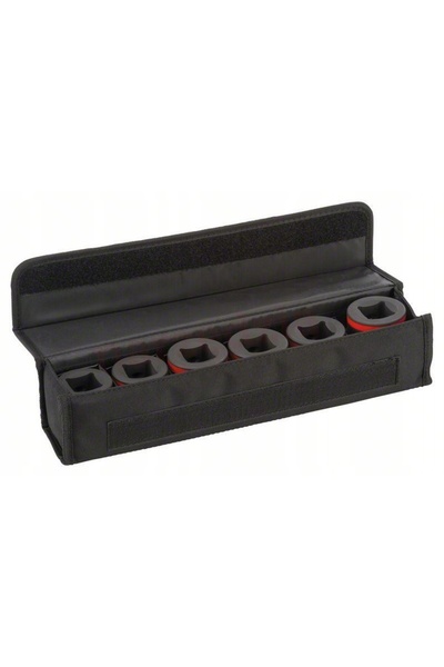 Bosch Set de 6 capete tubulare pentru cheie de impact 1 60mm
