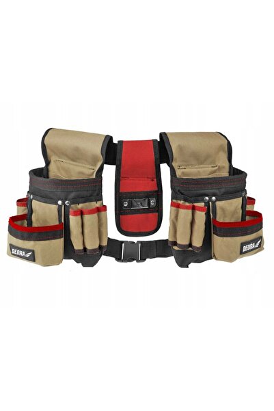 dedra Set de genți pentru scule din trei piese (20X10X28CM)X2, 16 buzunare N0033