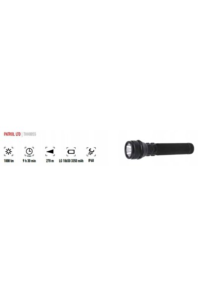 NO BRAND Mactronic Tactical PATROL THH0055 Cea mai mare lanternă tactică pent...