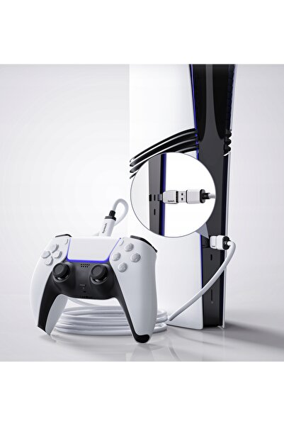 NO BRAND Cablu USB 2 în 1 USB-A + USB-C 3m pentru Sony PlayStation 5 PS5 PS 5...