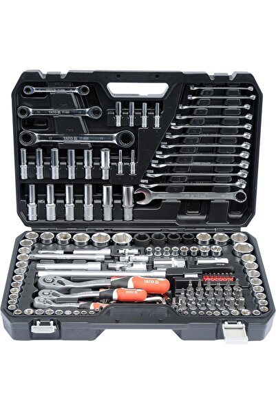 yato Set de 150 de piese: chei și capete tubulare. YT-38811
