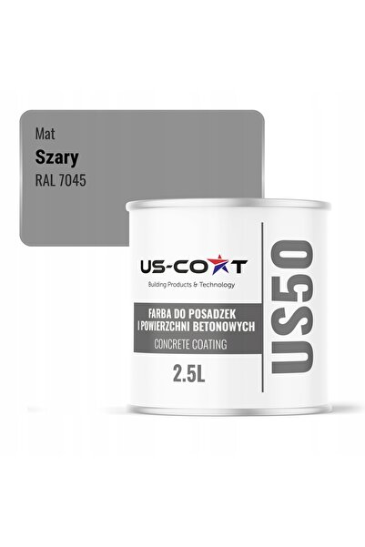 NO BRAND Vopsea protectoare pentru pardoseli din beton, gri RAL 7045, 2,5L, P...