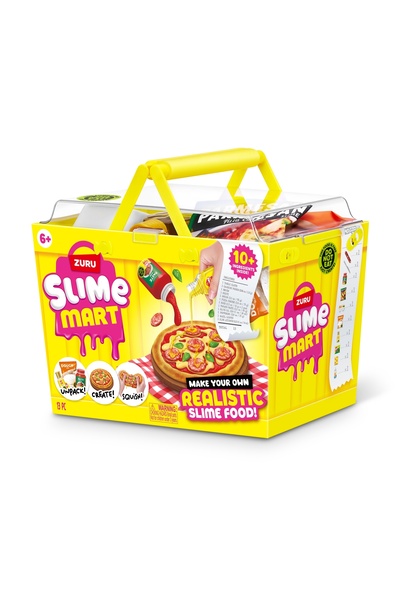 Zuru Slime Mart Set coș de pizza cu aluat de slime pentru prepararea pizzei 6+