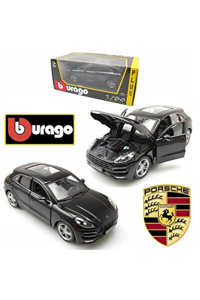 BBURAGO PORSCHE MACAN TURBO MODEL METALIC 1:24 NEGRU